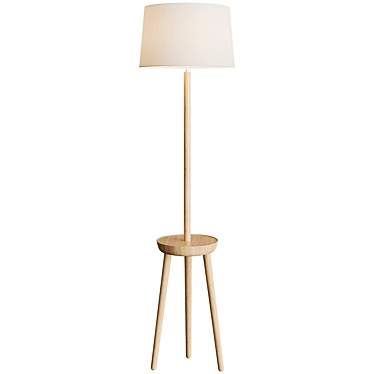 Gracie Oaks Floor Lamp 3D model image 1 