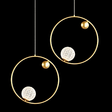 Lux Hoop Ring Pendant Lamp 3D model image 1 