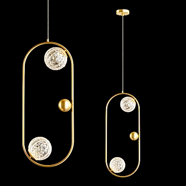 Luxury Hoop Pendant Lamp 3D model image 1 