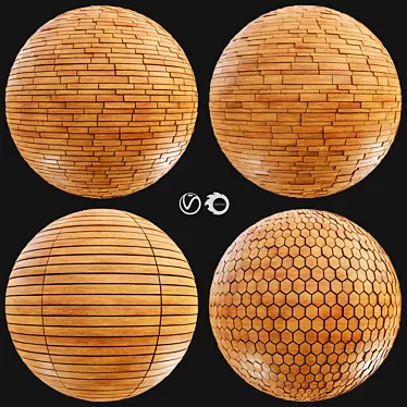 Seamless Tile Wood Collection 3D model image 1 