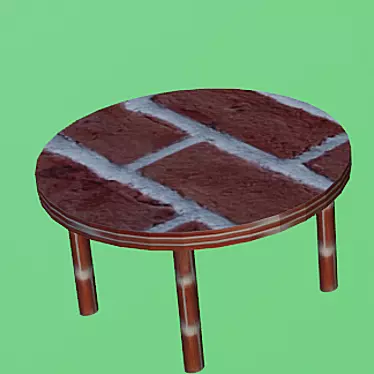 Modern Wooden Coffee Table 3D model image 1 