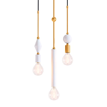 Sparkling Jewels Pendant Lamp 3D model image 1 