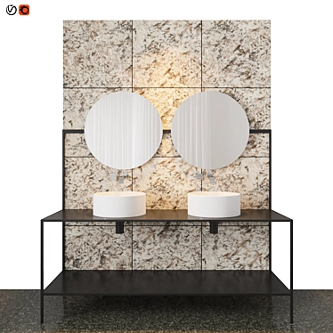 Luxury Bathroom Suite: Masterful Design 3D model image 1 
