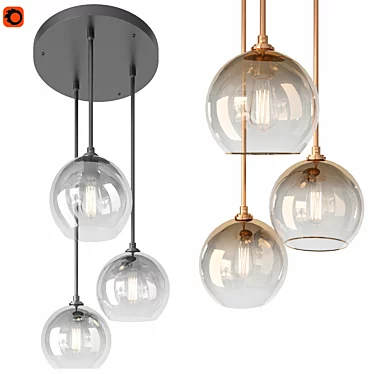 Modern Lukloy Light Fixture 3D model image 1 