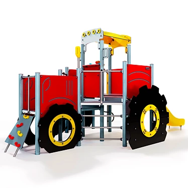 Title: Kompan Tractor Adventure Play 3D model image 1 