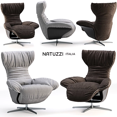 Natuzzi Italia Ilia Chair 3D model image 1 