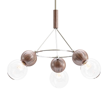 Elegant Arlo Chandelier: Illuminate in Style 3D model image 1 