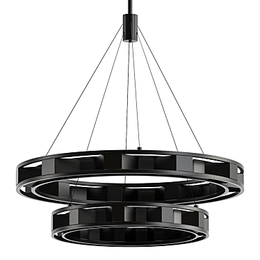 Elegant Fuze 2-Tier Pendant 3D model image 1 