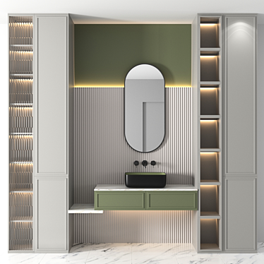 Modern Bathroom Set - RPM 11 3D model image 1 