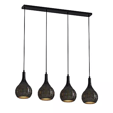 Industrial Dark Dax Ceiling Light 3D model image 1 