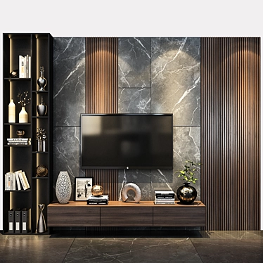 Modern TV Shelf 0454 3D model image 1 