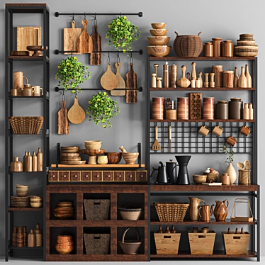 2015 Kitchen Accessories Set 3D model image 1 