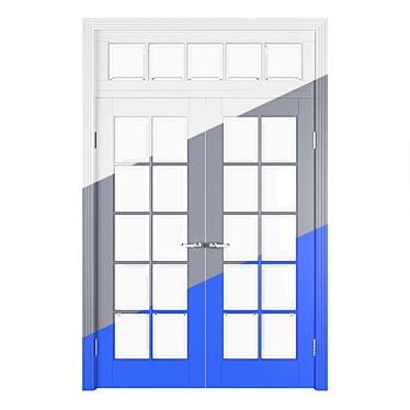 Sliding Door Partition - Modern and Versatile 3D model image 1 