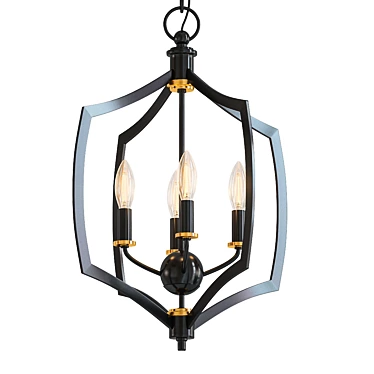 Elegant Middletown Single Tier Chandelier 3D model image 1 