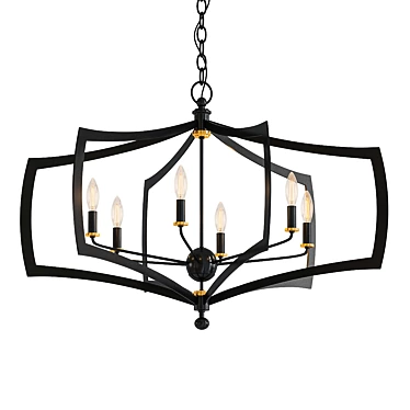 Middletown 34: Elegant Bronze Chandelier 3D model image 1 