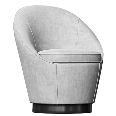 Elegant Curve Armchair by Donghia 3D model image 1 