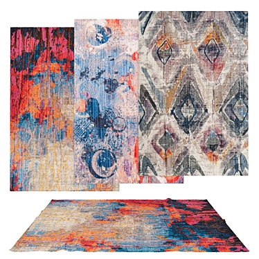 Versatile Rug Set: 6 Quality Designs 3D model image 1 