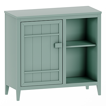 Carlos Pine Wardrobe: Stylish Storage Solution 3D model image 1 