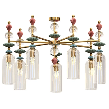 Elegant Odeon Light Bizet Chandelier 3D model image 1 