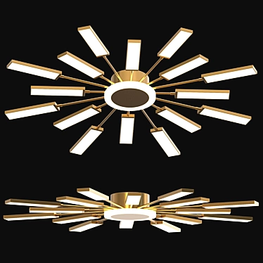 Luxury Ceiling Chandelier - Elegant Illumination 3D model image 1 