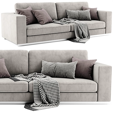 Modern Reversi 2-Seater Sofa by Molteni&C 3D model image 1 