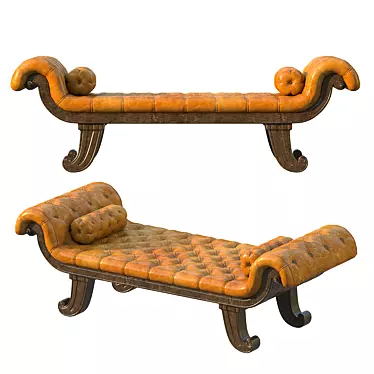 Luxurious Roman-style Couch 3D model image 1 