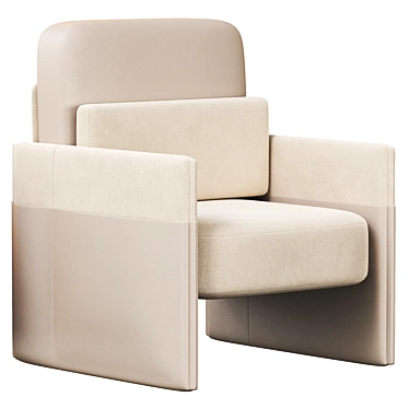 Tabac Lounge Chairs: Sophisticated Comfort for Your Space 3D model image 1 