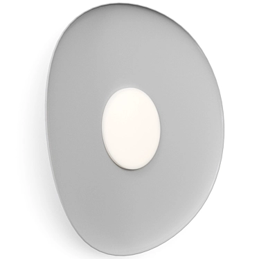 Minimalist Loop Wall Lamp: Modern Design 3D model image 1 