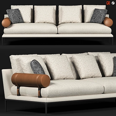 Elegant B&B Atoll Sofa: Luxurious Comfort 3D model image 1 