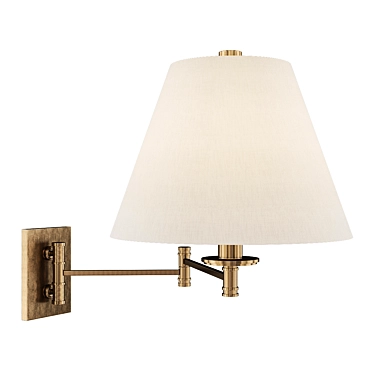 Hudson Valley Claremont Wall Sconce: Elegant Illumination. 3D model image 1 