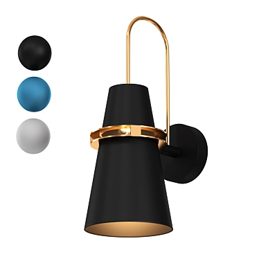 Merna Macaron Wall Lamp 3D model image 1 