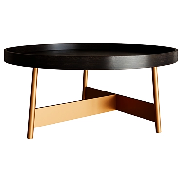 World Menagerie: 100cm Diameter Coffee Table 3D model image 1 