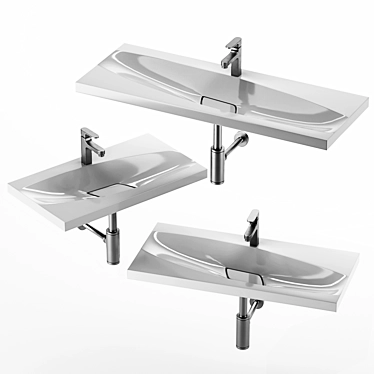 Noel 80, 100, 120: Elegant Marmorin Bathroom Collection 3D model image 1 