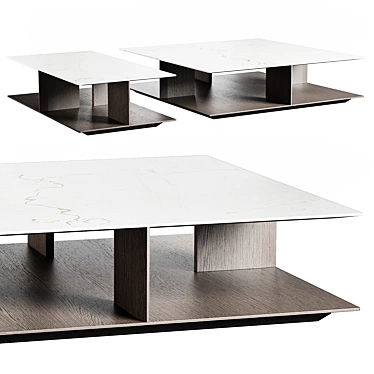 Sleek WESTSIDE Coffee Tables 3D model image 1 