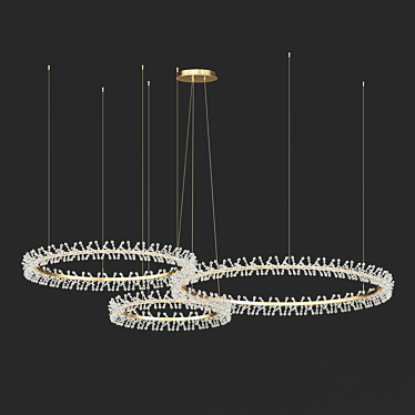 Elegant Laurel Chandelier: Stunning Lighting Fixture 3D model image 1 