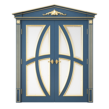 Elegant Interior Door 3D model image 1 