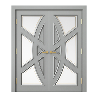 Modern Interior Door: 3D Model 3D model image 1 