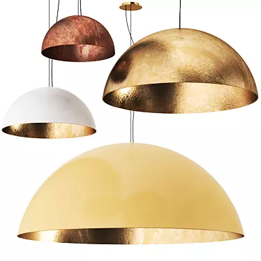 Brera II Pendant Lamp: Elegant Lighting Solution 3D model image 1 