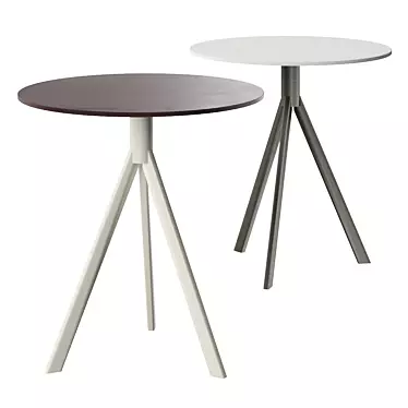 Minimalist Cafe Side Table 3D model image 1 