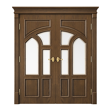 Modern Interior Door 3D Model 3D model image 1 