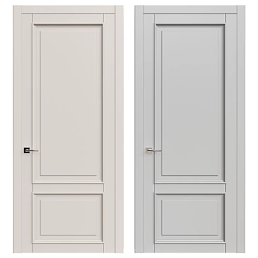 Modern Interior Door - 2200 / 980 mm 3D model image 1 