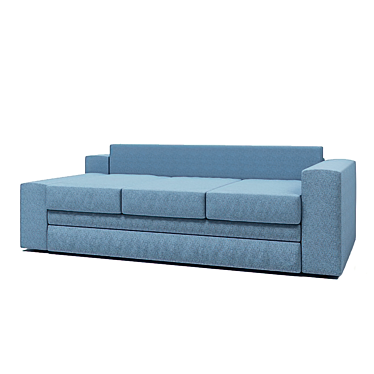 Eva Euro Sofa: Comfort & Versatility 3D model image 1 