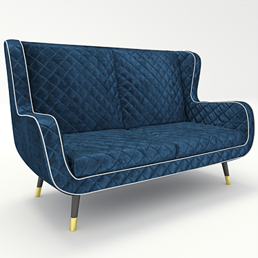 Elegant Baxter Dolly Sofa Set 3D model image 1 