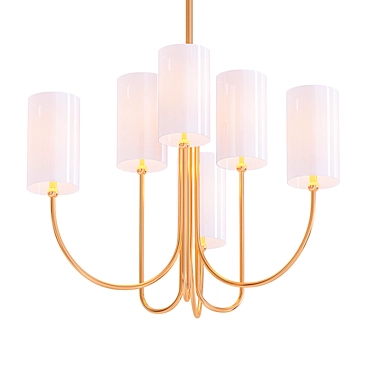 Hudson Valley Harlem Chandelier | Elegant Lighting Fixture 3D model image 1 