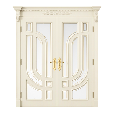 Sleek Interior Door 3D model image 1 