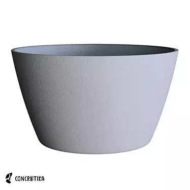 Classic Bowl Planter Collection: Stylish & Durable 3D model image 1 