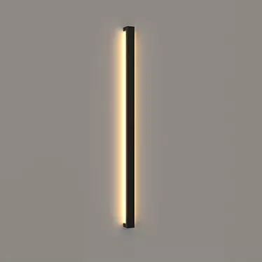 Sleek LED Wall Lamp 3D model image 1 