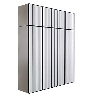 Sleek Illuminated Wardrobe 3D model image 1 