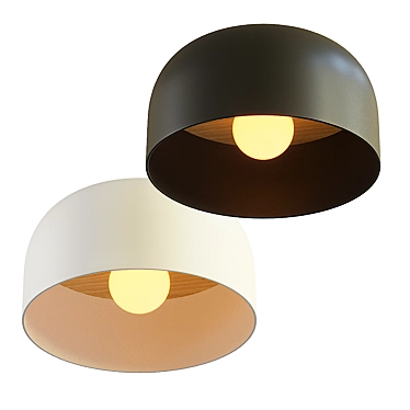 Puff Ceiling Lamp: Stylish and Modern 3D model image 1 