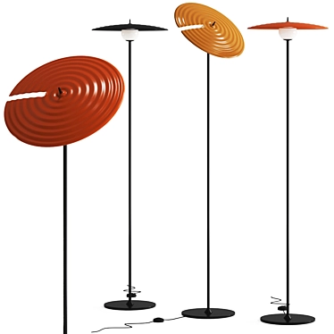 Elegant Symphony Floor Lamp 3D model image 1 